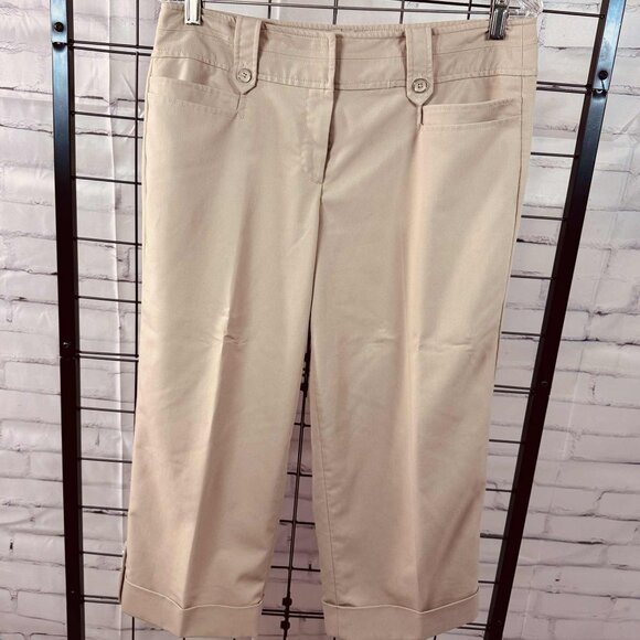 Sharagano Khaki Capri Pants - Size 10 - Picture 1 of 8
